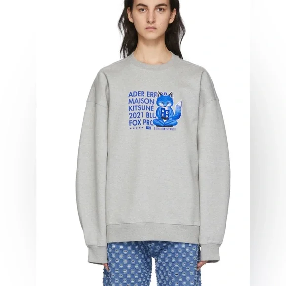 ★【Adererror x MAISON KITSUNE】★Meditation Fox Sweatshir.t ADER ERROR x Maison Kitsuné 